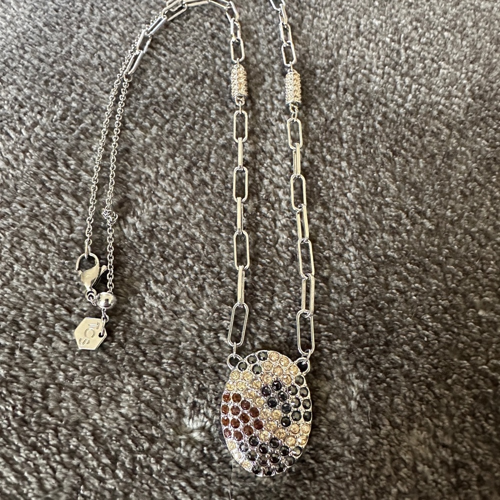 Touchstone Crystal Silver Necklace
